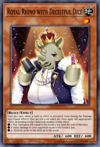 Royal Rhino with Deceitful Dice · EN036