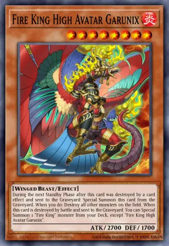 Fire King High Avatar Garunix · EN046
