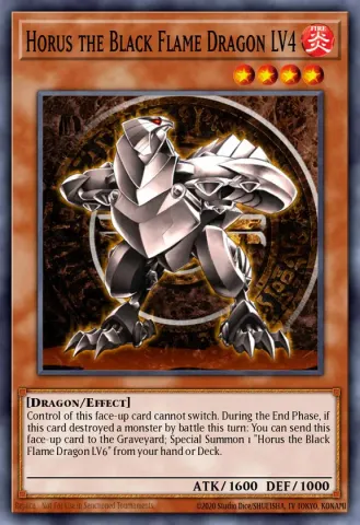 Horus the Black Flame Dragon LV4 · EN019
