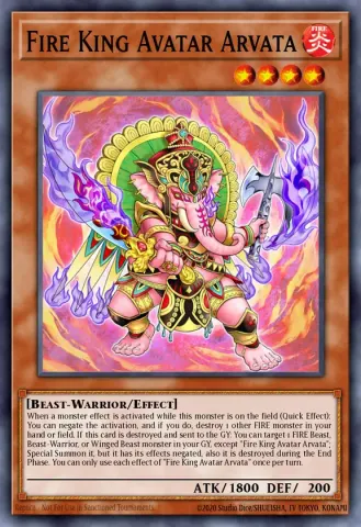 Fire King Avatar Arvata · EN047