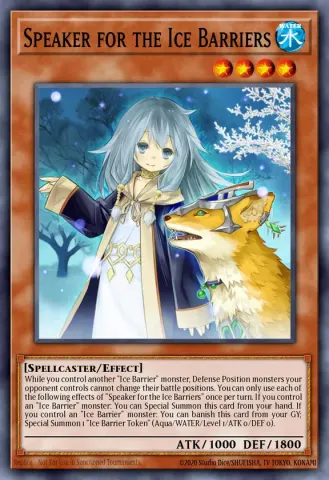 Speaker for the Ice Barriers · EN003