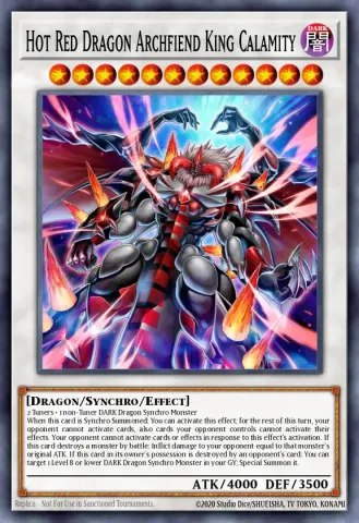 Hot Red Dragon Archfiend King Calamity · EN070