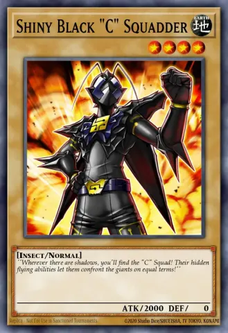 Shiny Black "C" Squadder · EN092
