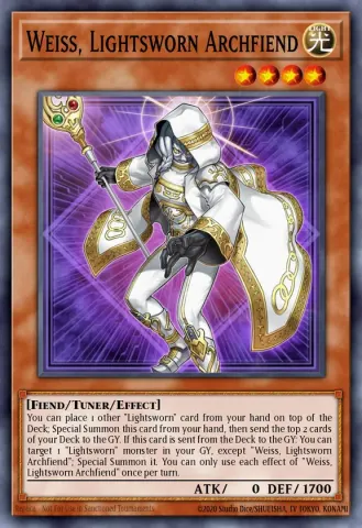 Weiss, Lightsworn Archfiend · EN024